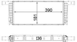 Radiator, engine cooling MAHLE CR1941000P