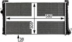 Radiator, engine cooling MAHLE CR1995000P