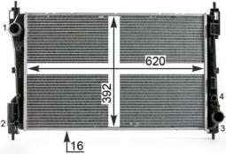 Radiator, engine cooling MAHLE CR1996000P