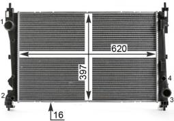 Radiator, engine cooling MAHLE CR2003000P