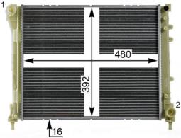 Radiator, engine cooling MAHLE CR2004000P