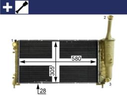 Radiator, engine cooling MAHLE CR2010000S