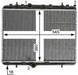 Radiator, engine cooling MAHLE CR2014000P