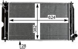 Radiator, engine cooling MAHLE CR2016000P