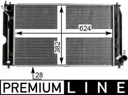 Radiator, engine cooling MAHLE CR2016000P