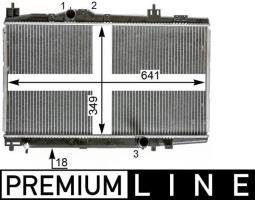 Radiator, engine cooling MAHLE CR2017000P