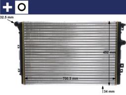 Radiator, engine cooling MAHLE CR2032000S