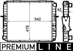 Radiator, engine cooling MAHLE CR1919000P