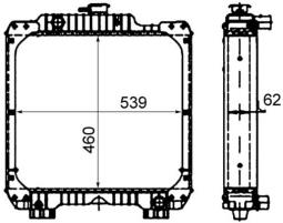 Radiator, engine cooling MAHLE CR1936000P