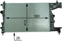 Radiator, engine cooling MAHLE CR2114000P