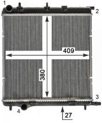 Radiator, engine cooling MAHLE CR1988000P