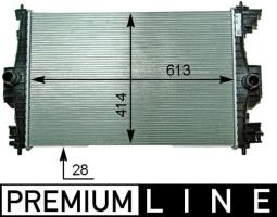 Radiator, engine cooling MAHLE CR2121000P