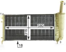 Radiator, engine cooling MAHLE CR1994000S