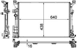 Radiator, engine cooling MAHLE CR2169000P