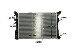 Radiator, engine cooling MAHLE CR2000000S