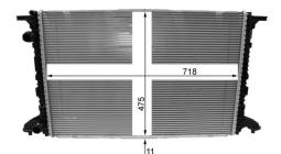 Radiator, engine cooling MAHLE CR2177000P