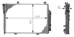 Radiator, engine cooling MAHLE CR230000P