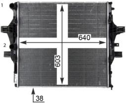 Radiator, engine cooling MAHLE CR2088000P