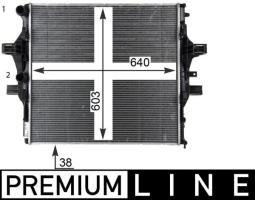 Radiator, engine cooling MAHLE CR2088000P