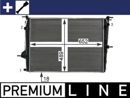 Radiator, engine cooling MAHLE CR23000P