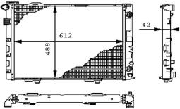 Radiator, engine cooling MAHLE CR241000P