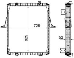 Radiator, engine cooling MAHLE CR2091000P