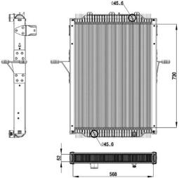 Radiator, engine cooling MAHLE CR2098000P