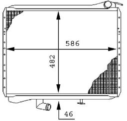 Radiator, engine cooling MAHLE CR215000P