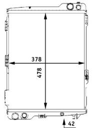 Radiator, engine cooling MAHLE CR254000S