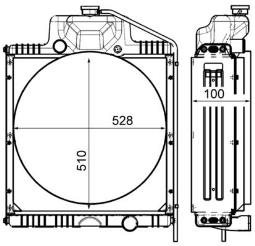 Radiator, engine cooling MAHLE CR2183000P