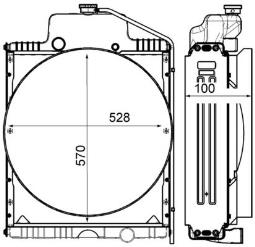 Radiator, engine cooling MAHLE CR2184000P