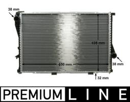 Radiator, engine cooling MAHLE CR295000P