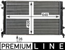 Radiator, engine cooling MAHLE CR30000P