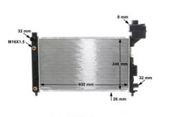 Radiator, engine cooling MAHLE CR323000S