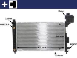 Radiator, engine cooling MAHLE CR323000S