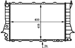 Radiator, engine cooling MAHLE CR358000S