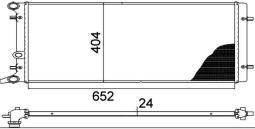 Radiator, engine cooling MAHLE CR368000P