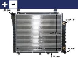 Radiator, engine cooling MAHLE CR406000S