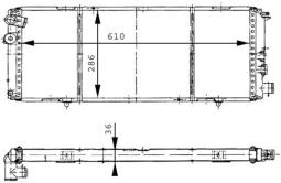Radiator, engine cooling MAHLE CR366000S