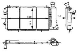 Radiator, engine cooling MAHLE CR427000S