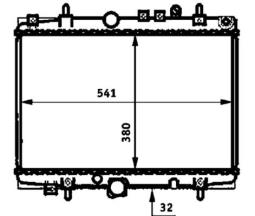 Radiator, engine cooling MAHLE CR393000P