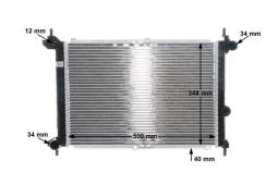 Radiator, engine cooling MAHLE CR443000S