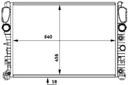 Radiator, engine cooling MAHLE CR455000S