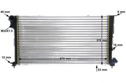 Radiator, engine cooling MAHLE CR475000S