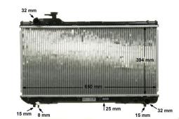 Radiator, engine cooling MAHLE CR542000S