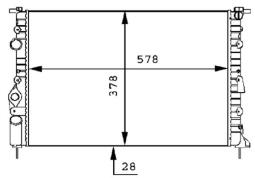 Radiator, engine cooling MAHLE CR494000S
