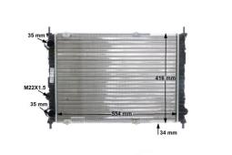 Radiator, engine cooling MAHLE CR525000S