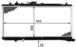 Radiator, engine cooling MAHLE CR534000S