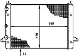 Radiator, engine cooling MAHLE CR639000S
