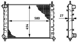 Radiator, engine cooling MAHLE CR588000S